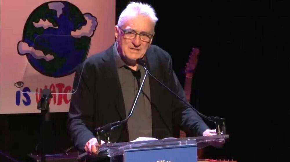 Robert De Niro: "Amar a nuestro pa&iacute;s empieza a sonar como si una persona maltratada dijera que ama a su agresor"