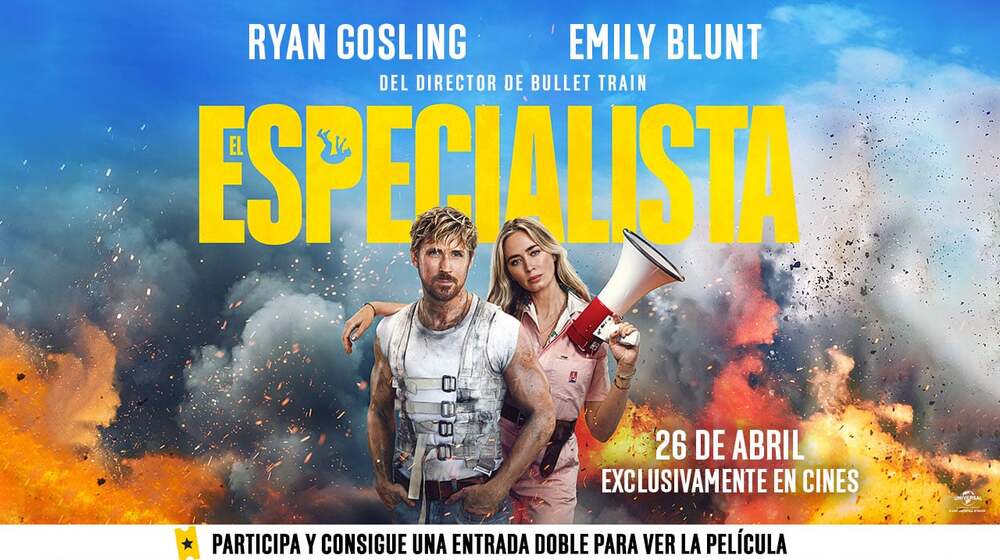 Sorteamos 5 entradas dobles para ver en cines 'El Especialista', la película protagonizada por Emily Blunt y Ryan Gosling